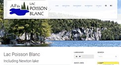 Desktop Screenshot of lacpoissonblanc.ca